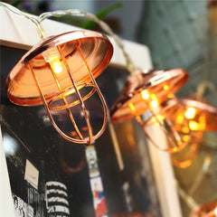 Vintage Lamp Shade Lantern String Lights