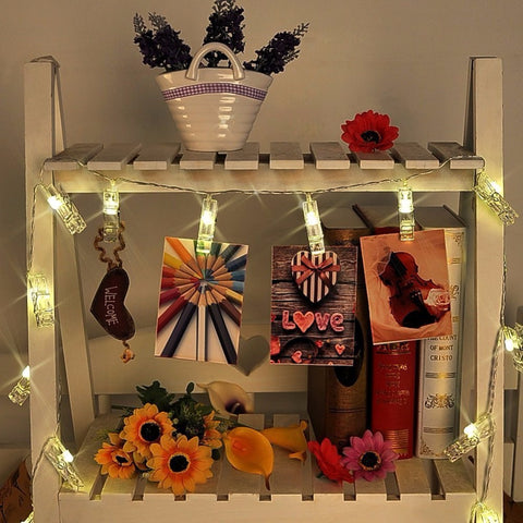 LED Photo Clip String Lights