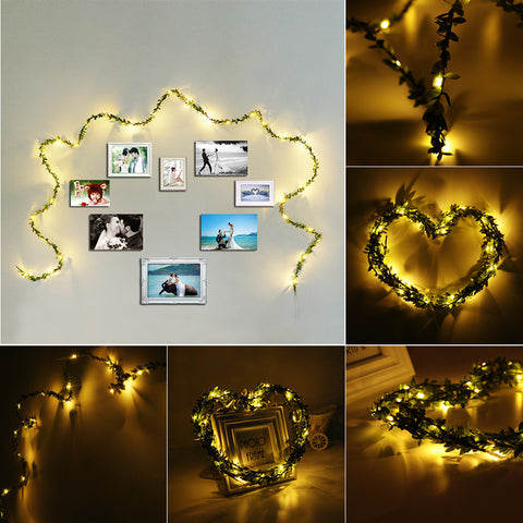 Leaf Garland Fairy String Lights