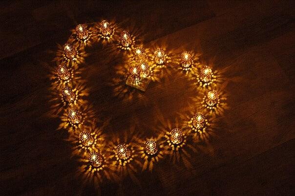 Hollow Cage Lantern Lamp String Lights